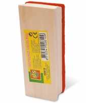 Grote houten krijtbord wisser