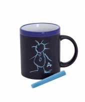 Krijt mok blauw