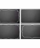 Krijtbord placemats 4 stuks