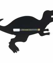 Zwart dinosaurus krijtbord 48 cm inclusief stift